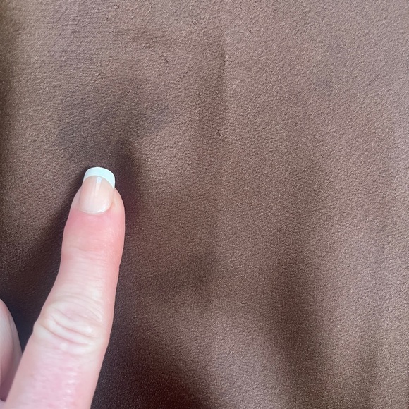 Abercrombie & Fitch Rich Brown Satin Dress - Picture 6 of 9